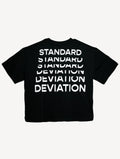 STANDARD DEVIATION TEE, back view. 